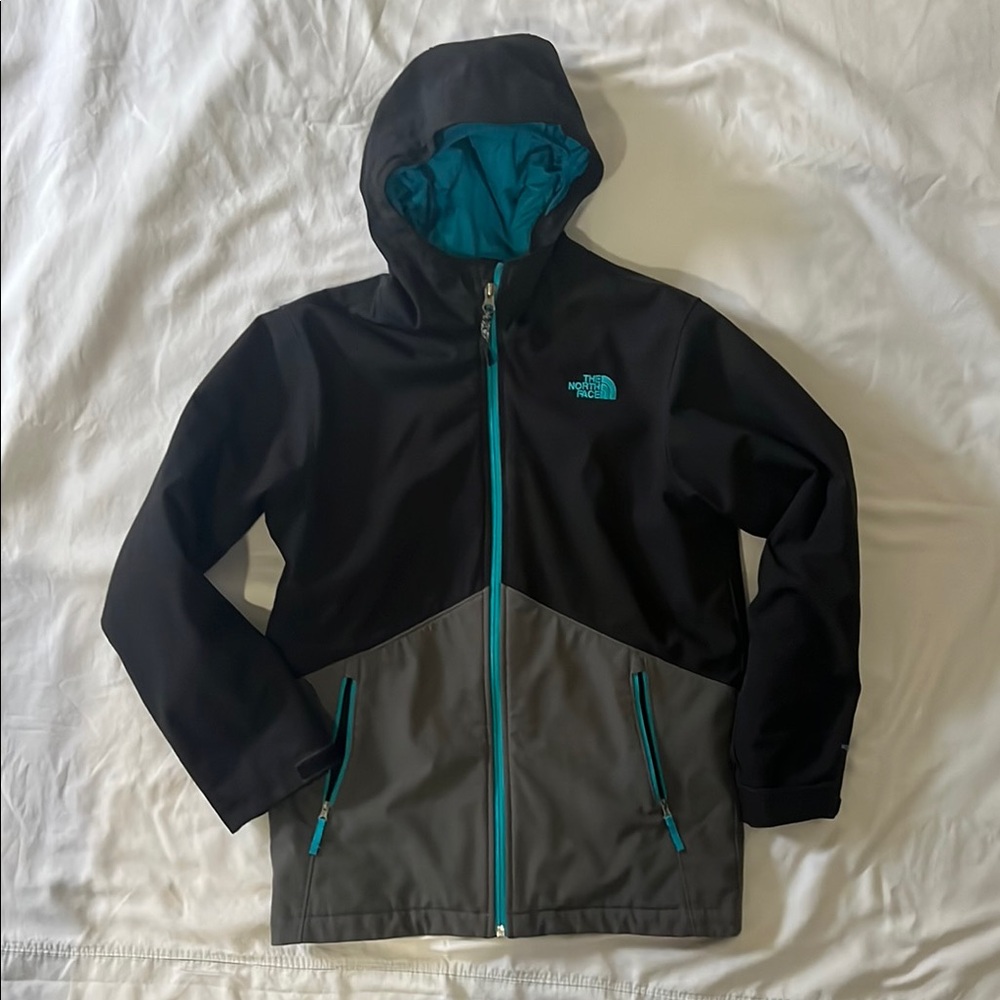 The North Face Kids' Black and Gray Jacket